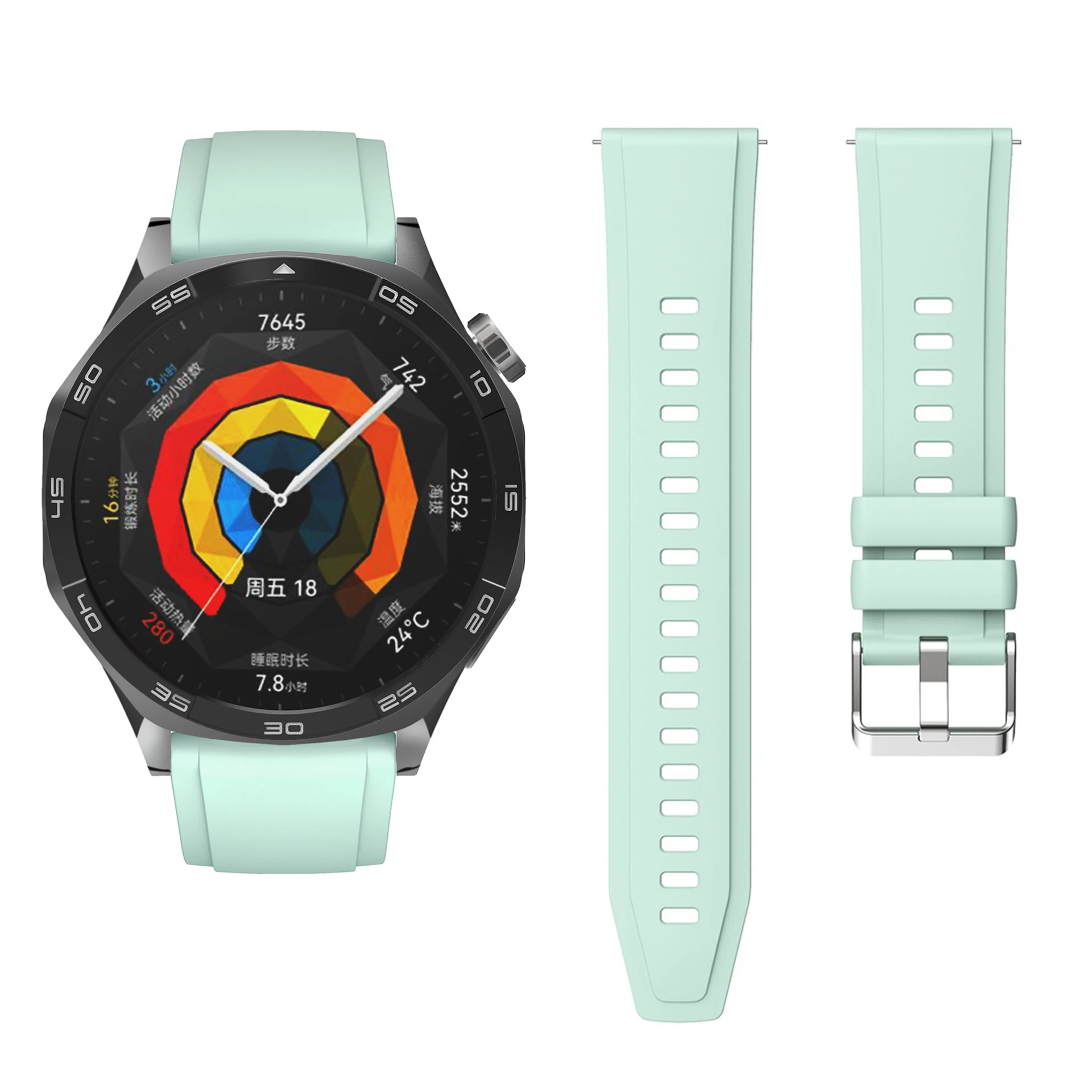 Official Silicone Sport Strap Band for Smartwatch - 18mm/22mm Bracelet Wristbands