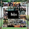 Rock Band Music Soft Flannel Blanket B-Beatles Signature Throw Blanket Soft Art Poster Bedspread Sofa Air Conditioner Cover 3