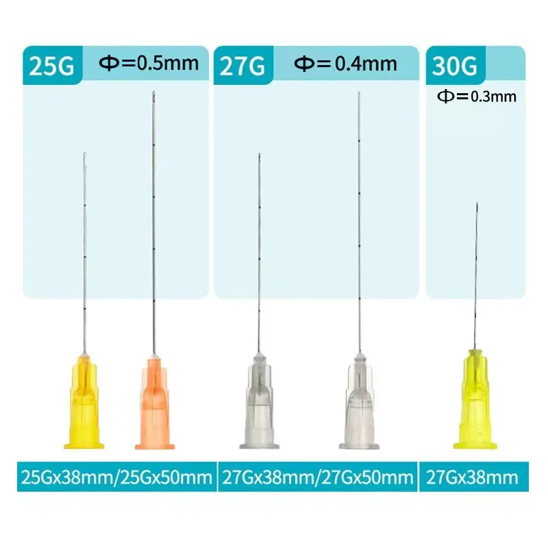 Microcannula Sterile Medical Fine Needle 18G 22G 25G 38mm 50mm 70mm blunt cannula for Injectable Hyaluronic Acid Fillers 3