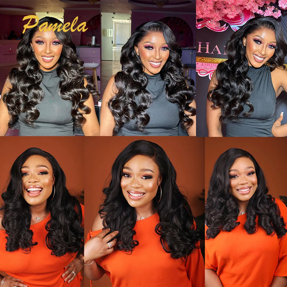 Double Drawn 360 Full Lace Wig Vietnamese 250 Density Loose Deep Wave 13X6 HD Lace Frontal Glueless Wigs Human Hair Ready To Go
