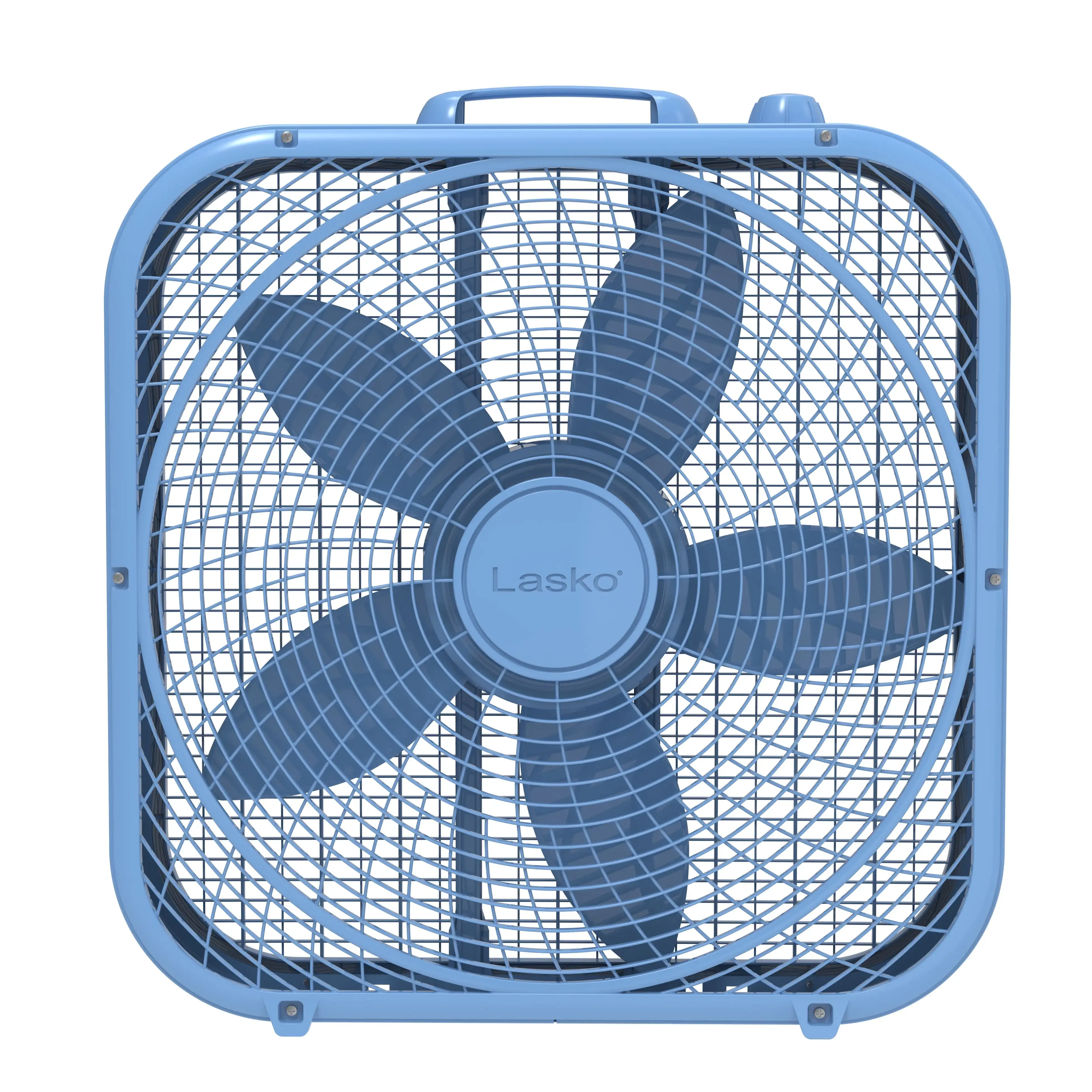NEW 20" Cool Colors 3-Speed Box Fan with Weather-Resistant Motor, Blue, 22.5" High, B20310, USA 2