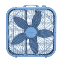NEW 20" Cool Colors 3-Speed Box Fan with Weather-Resistant Motor, Blue, 22.5" High, B20310, USA 2