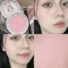 Girl's Relief Blusher Palette Shimmer Rose Low Saturation Powder Blush Matte Natural Rouge Brighten Facial Cheek Contour Makeup 5