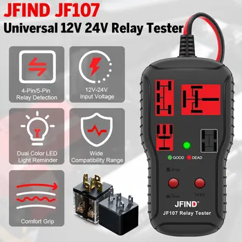 Tester relè per auto Strumenti diagnostici Tester di tensione 12V-24V Batteria Indicatore LED automobilistico Rilevamento relè Controllore diagnostico
