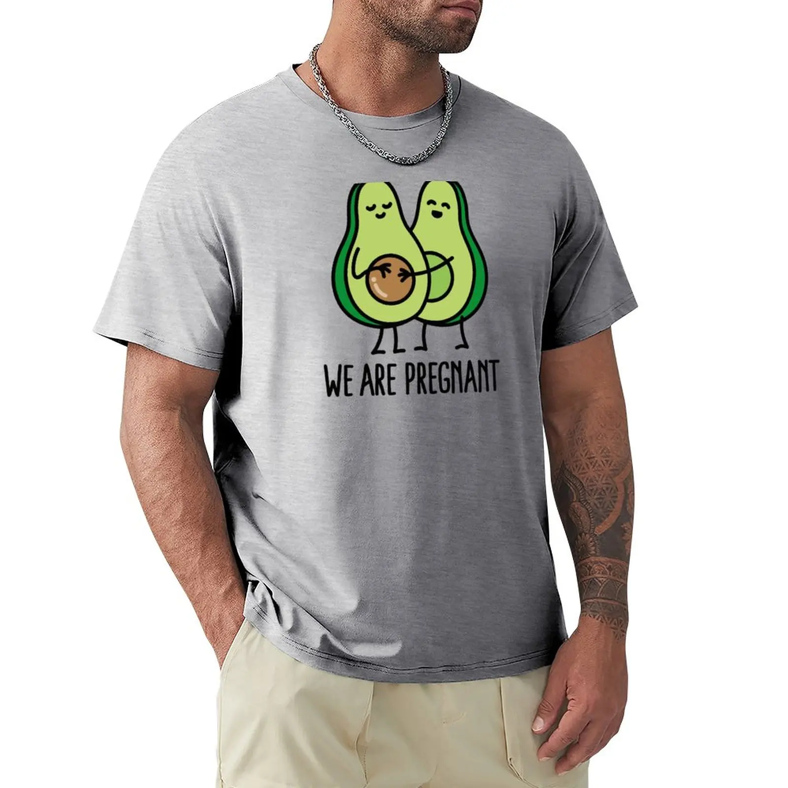 

We are pregnant - Avocado T-Shirt sports fans Short sleeve tee mens clothing