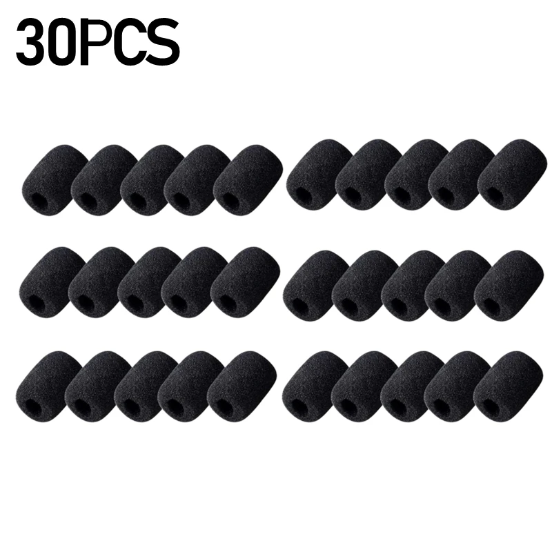 Mini Microphone Windscreen Replacement Foam Covers - Pack of 10/50, Protective Sponge Caps
