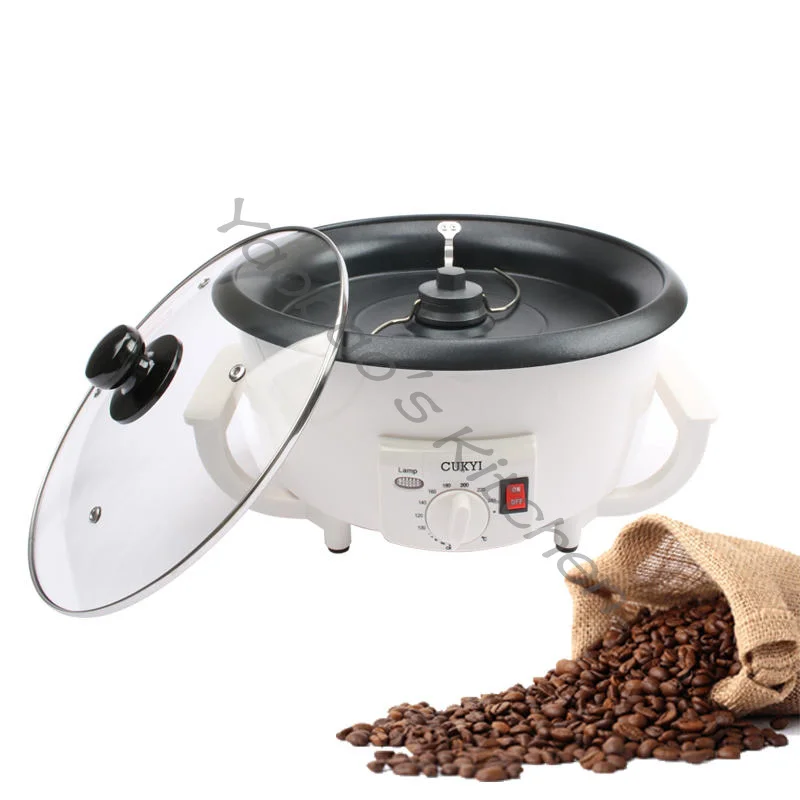 Coffee Beans Roaster Machine Household Electric Roasting Dried Peanut Non-stick Coating Baking Tool Grain Drying