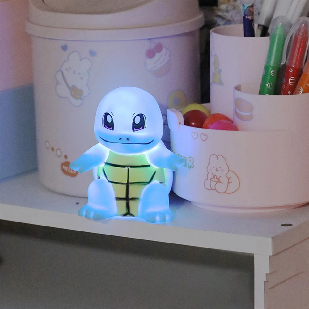 Cute Anime Duck/Turtle/Dragon Lamp PVC Night Light For Kids Children Bedroom Decoration Home Children\'s Toy Gift Christmas Gift