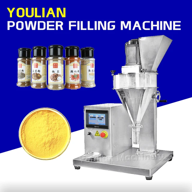 DF-B Table Top High Precision Coffee Baking Chilli Pepper Garlic Paprika Talcum Baby Milk Cocoa Protein Powder Filling Machine