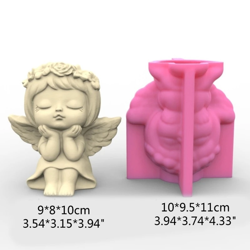 MXME Flower Pot Silicone Mold Concrete Cement Plant Pot Mold Flowerpot Epoxy Resin Mould Makeup Brush Holder Mold