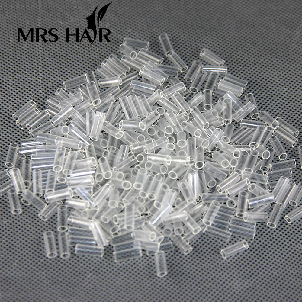 Microlink hair extension tools Micro Rings Link 503030 Hair Extension  Accessories 250pcs Silicone Micro Tube Beads Micro Link