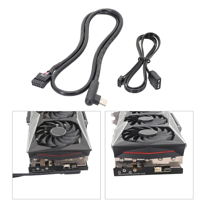Cavo Alimentazione Rgb Per Scheda Grafica 3060Ti 3070 3070Ti 3080 3080Ti 3090 H8Wd