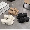 Summer Hot Sale Of The Season High Heel Platform Waterproof Anti-Slip Thick Bottom Wear-Resistant Women's Slippers Fashionable P