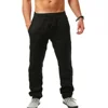 Men's Linen Pants Cotton Linen Long Pants Summer Casual Loose Drawstring Yoga Beach Trousers Breathable Elastic Waist Sweatpants 6