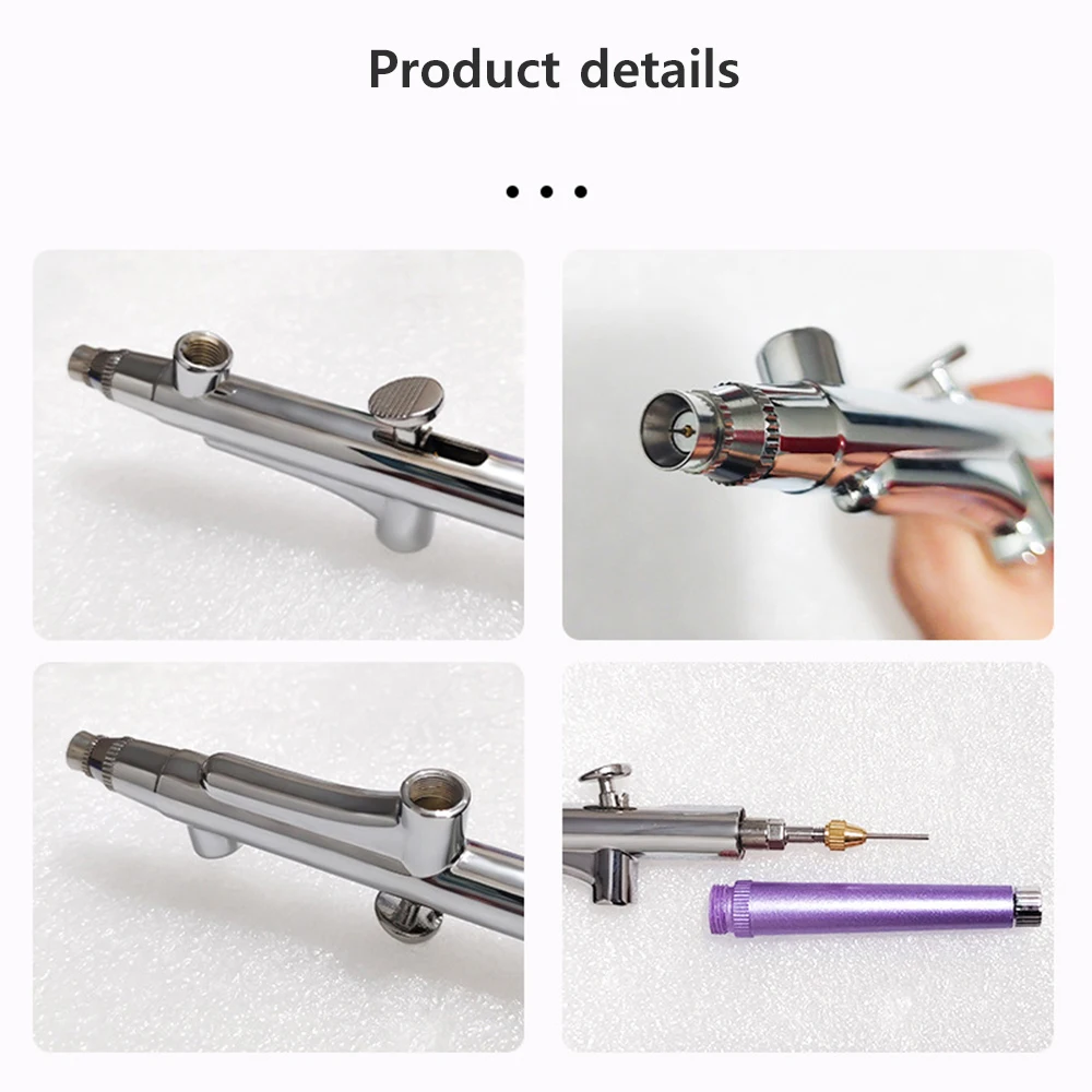 Airbrush Nails Kit Accessories Airbrush Spray Gun With Cups Airbrush Cleaning Kit Replacement For Nails Painting Cake Decorating 3