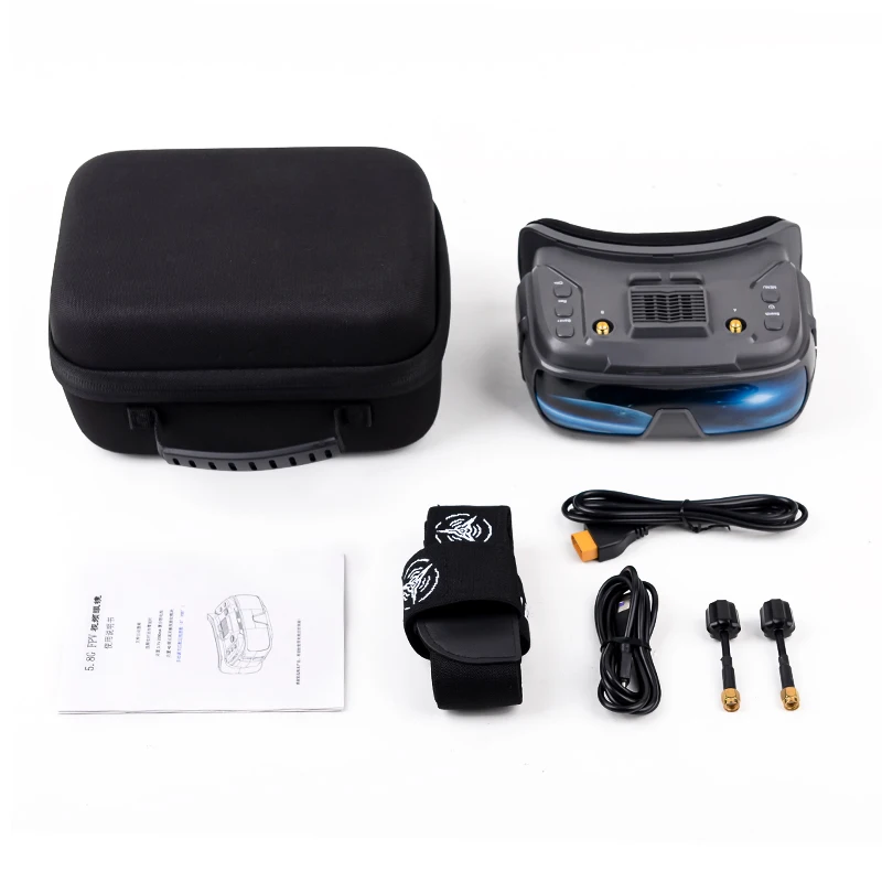 Lunettes FPV VR200 3.5" 5.8G 40CH DVR pour Drone Course