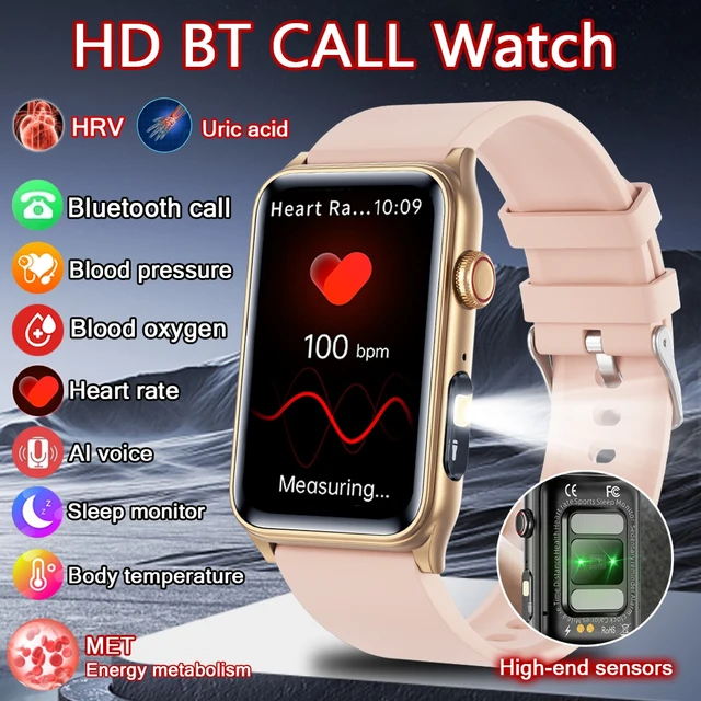 2025 NEW Smart Watch Women Temperature Monitoring Bluetooth Call Women Health Monitoring Smartwatch For Android IOS