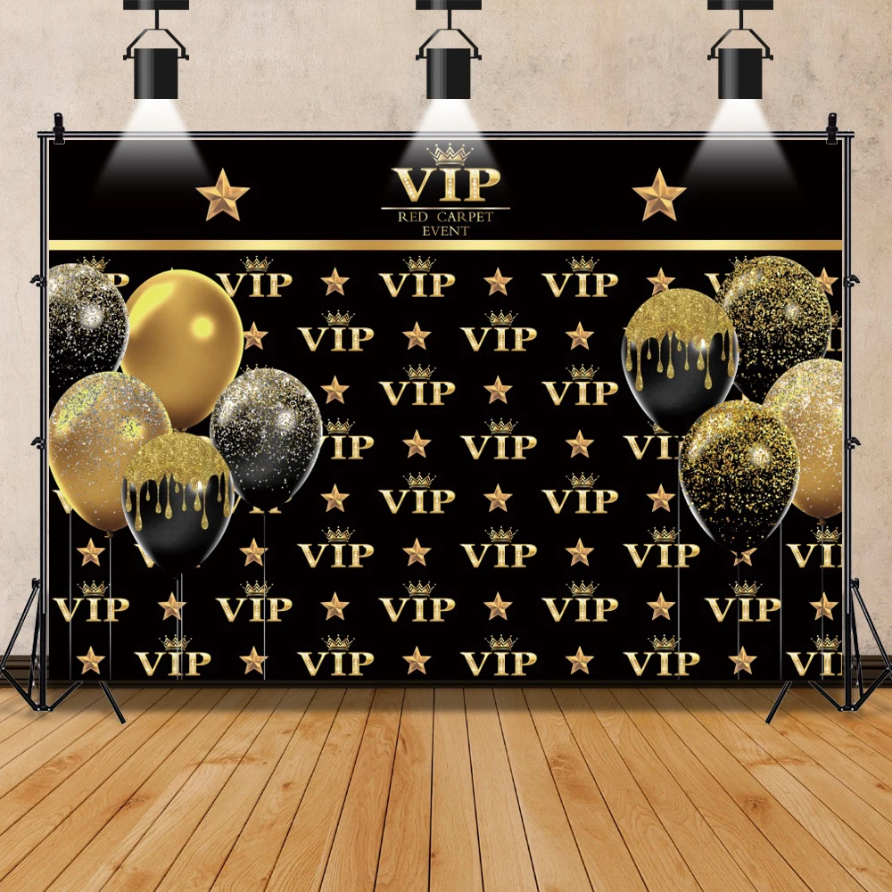 Laeacco Happy Handsome Man Birthday Party Daddy VIP Tie Suit Personalized Banner Portrait Photo Background Photographic Backdrop