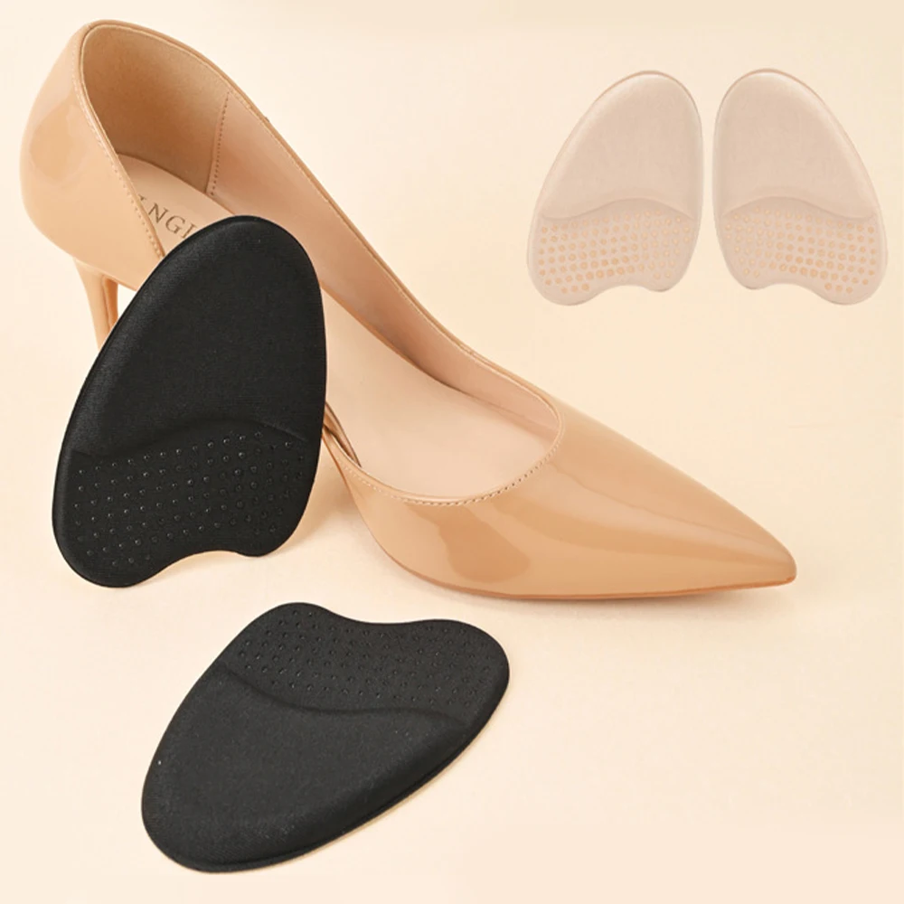 Silicone Forefoot Pad Inserts Cushion Pads for Women High Heels Shoes Anti Slip Foot Pain Relief Pads Sandals Gel Shoe Insoles