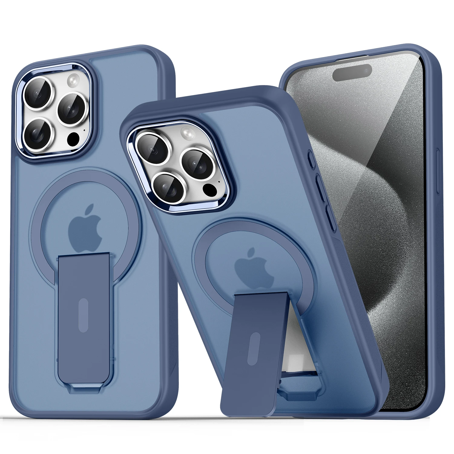 Magsafe Magnetic Invisible Stand Phone Case with Anti-Fall Matte Back Cover