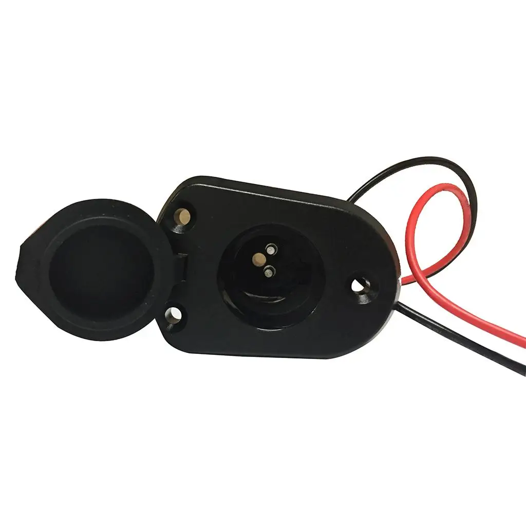 Universal Boat Stern Navigation Light Plug-in Base Socket 2-Prong Locking Collar Pole Light Mounting Base Round