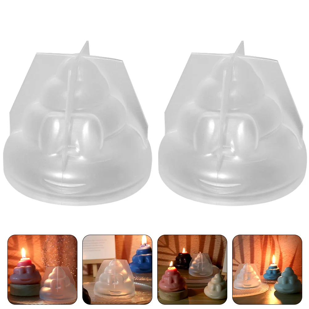 

Resin Molds Chocolate Molds 2 Pcs Poop Silicone Molds 3D Funny Poop Shaped Candle Cake Candy Baking Soap Molds Handmade Soap