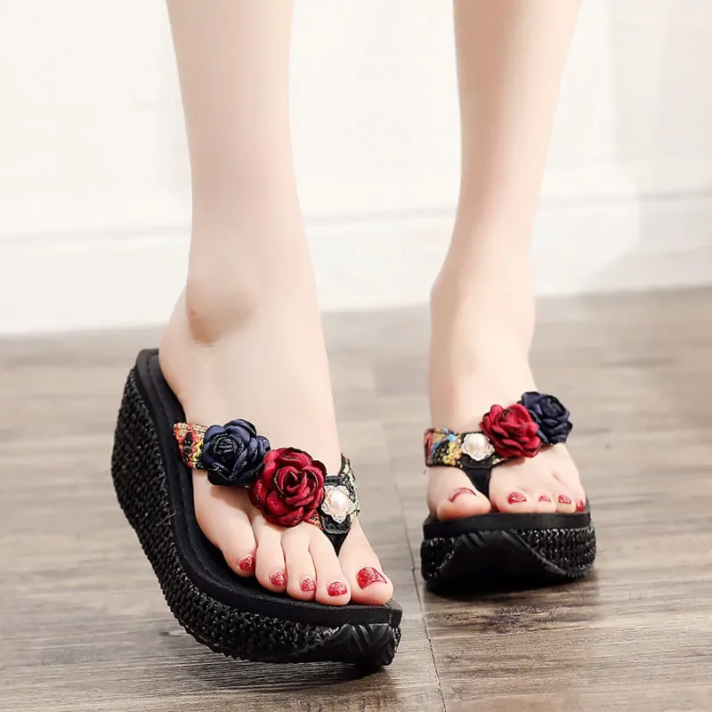 CM High Heel Women Wedge Non-Slip Outdoor Slipper Summer Beach