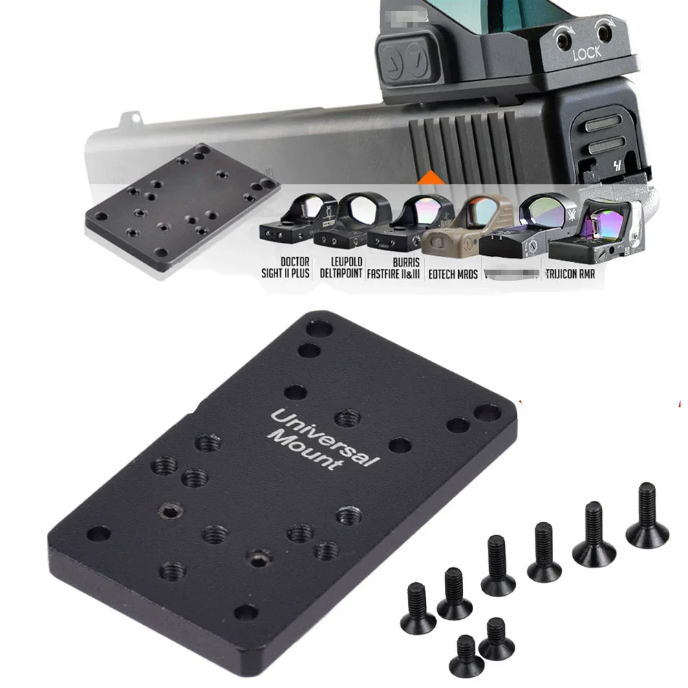 Tactical Mount Plate Base Universal Pistol Red Dot Optics Sight Mount RMR/MROS Glock mount red dot sight,rifle scope mount