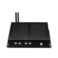 Fanless Industrial Mini PC Intel Celeron 1037U i5-3317U 4x COM RS232 DB9 8x USB HDMI VGA Gigabit LAN Windows XP/7/8/10 Linux IPC 2