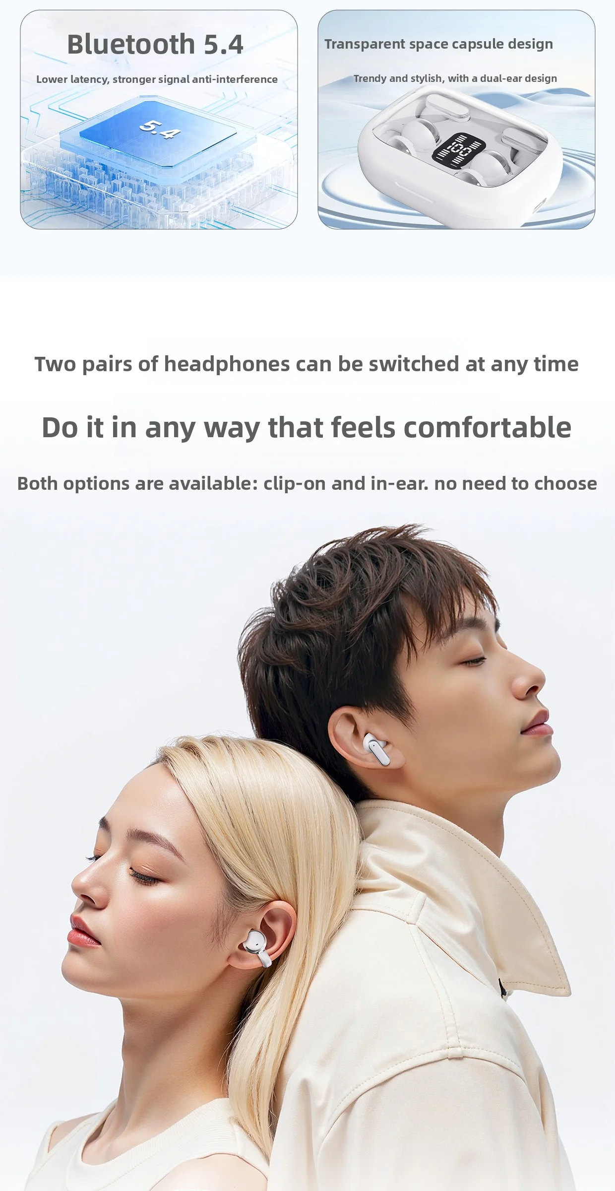 Q10 earbud comfort fit on ear