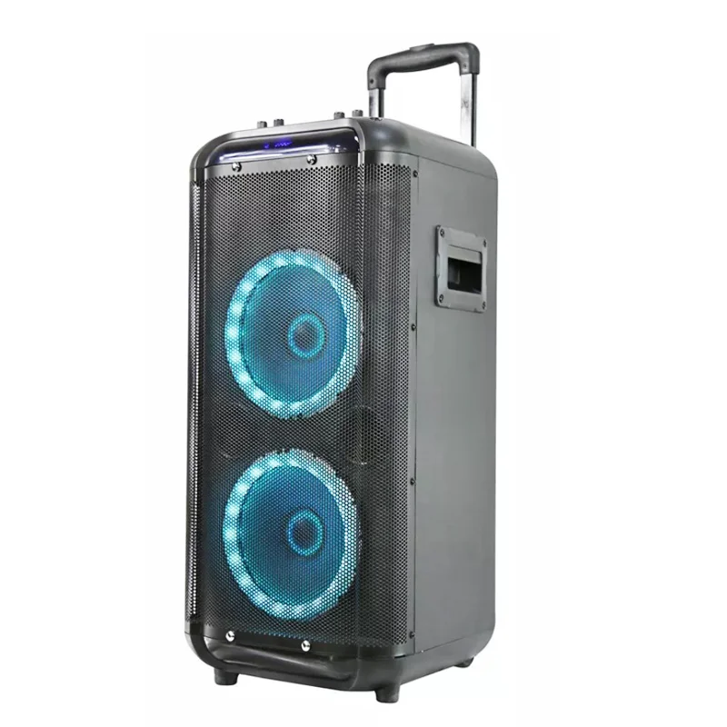 8 inch rechargeable battery professional audio equipment hign end speaker stage powered party trolley wooden case speaker