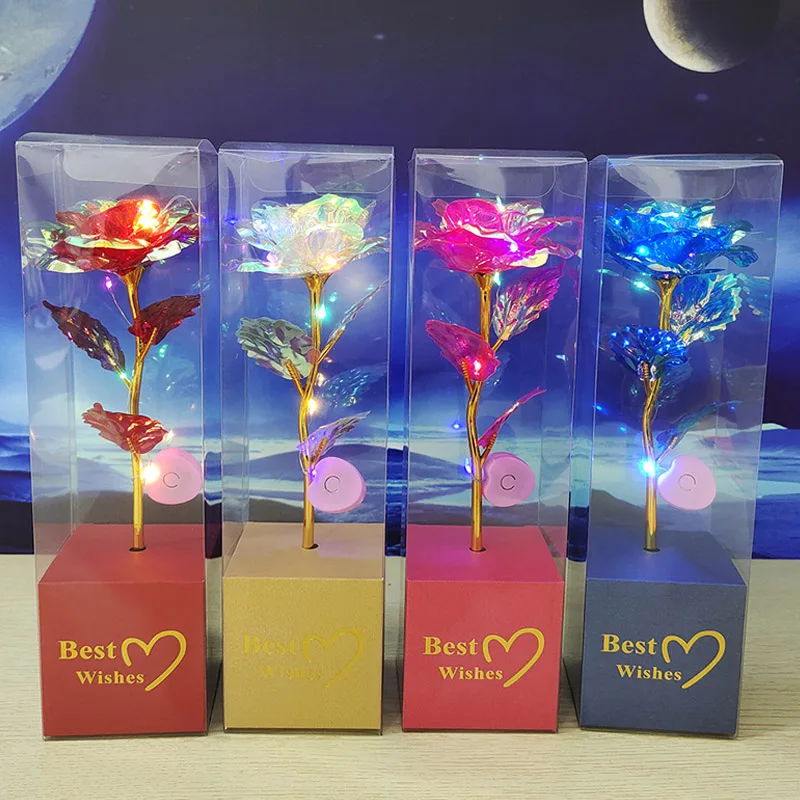 Eternal 24K Gold-Dipped Galaxy Rose - Forever Love Wedding Decor Gift