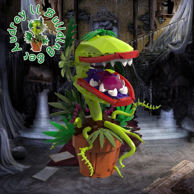 Little Shop of Horrors Audrey 2 Piranha Plant Building Blocks Compatible with Lego Sets for Boys 8-14, Adults, Fans, 327 Pcs 3