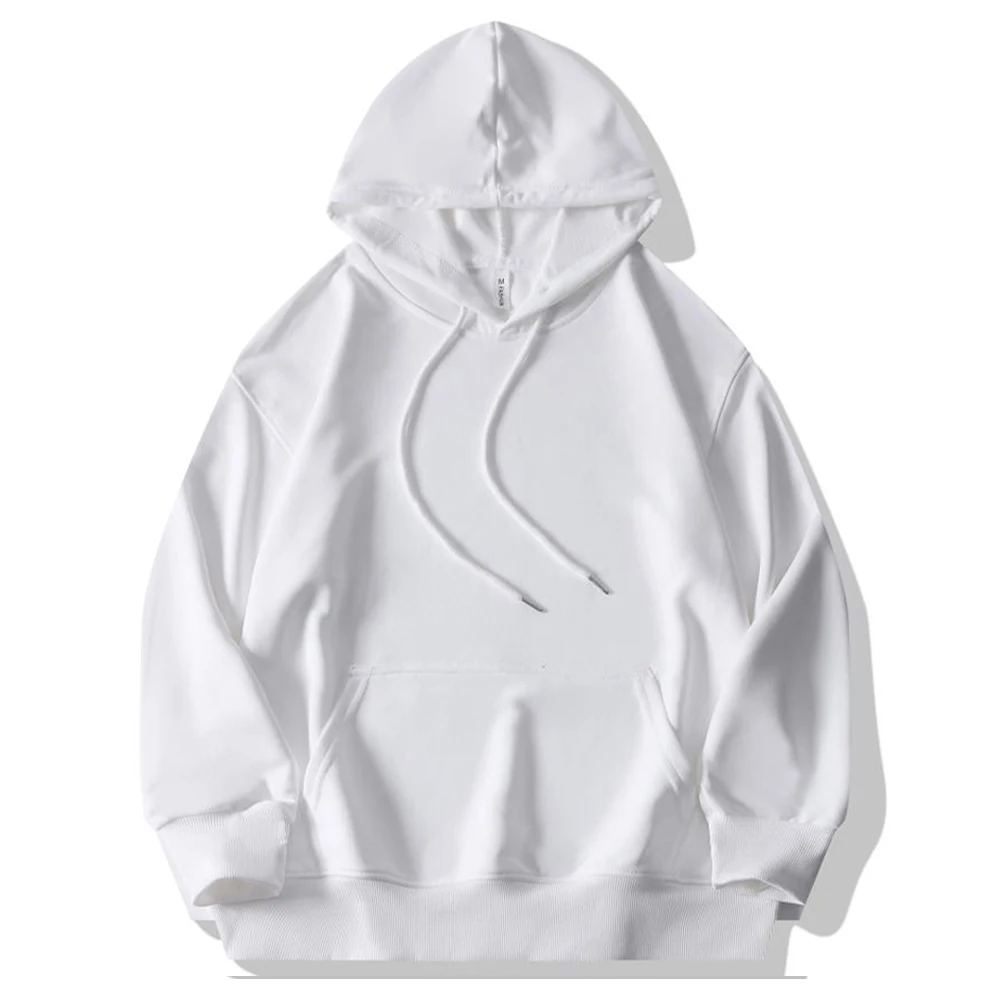 Plain Lightweight Hoodies Unisex Pull Over Men Hooded Sweatshirt Drop Shoulder Baggy Black Hoodies For Men Sudaderas Con Capucha 3