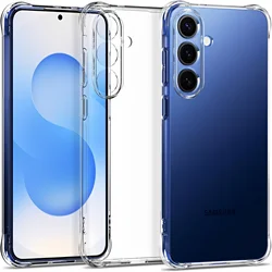Crystal Clear Shockproof TPU Phone Case - Transparent & No Yellowing - Galaxy S25 Edge (Transparent)