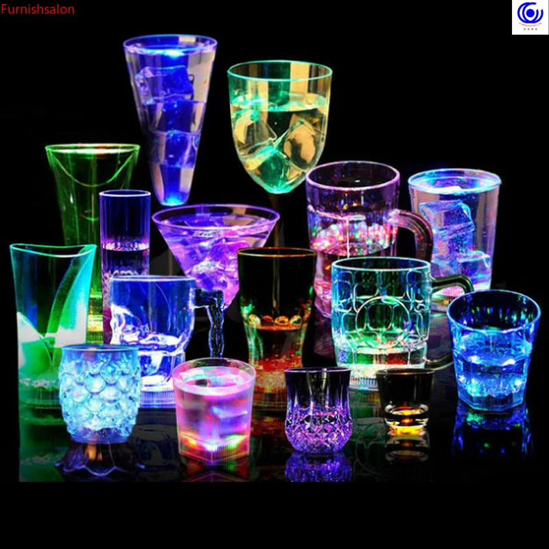 LED Verre À Liqueur Mini Lumineux Flash Lumière Coloré KTV Concert Bar  Spécial Verres Clignotant Boisson Vin Tasse Tasse Décorative DH0170 Du 0,42  €