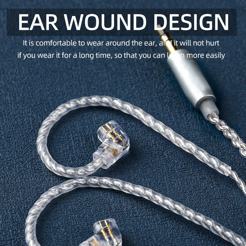 ND 3m long-line headphone cable upgrade line computer live monitoring extension line cca kz silver-plated cable 3.5 wire