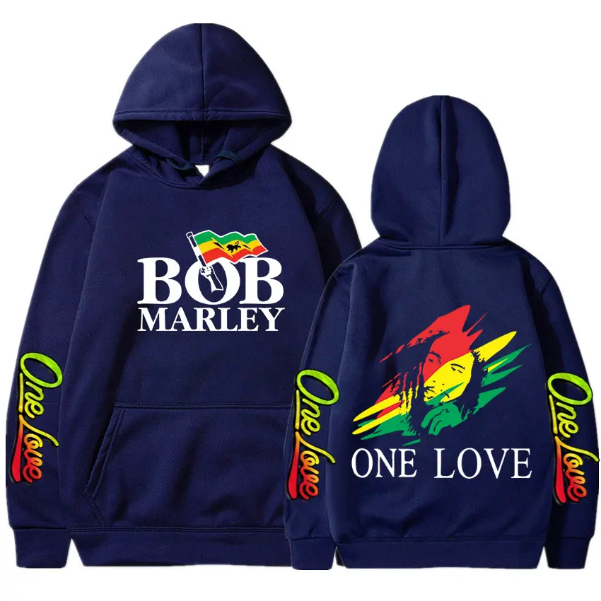 Rapper Bob Marley Hoodies Legend Reggae One Love Hooded Sweatshirts Men Women Fashion Long Sleeve Oversized Pullovers Streetwear 3