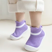 Toddler Baby Summer Mesh Breathable First Walker Pure Color Girls Boys 0-3T Non-Slip Casual Shoes Lightweight Sneakers Sandals 4