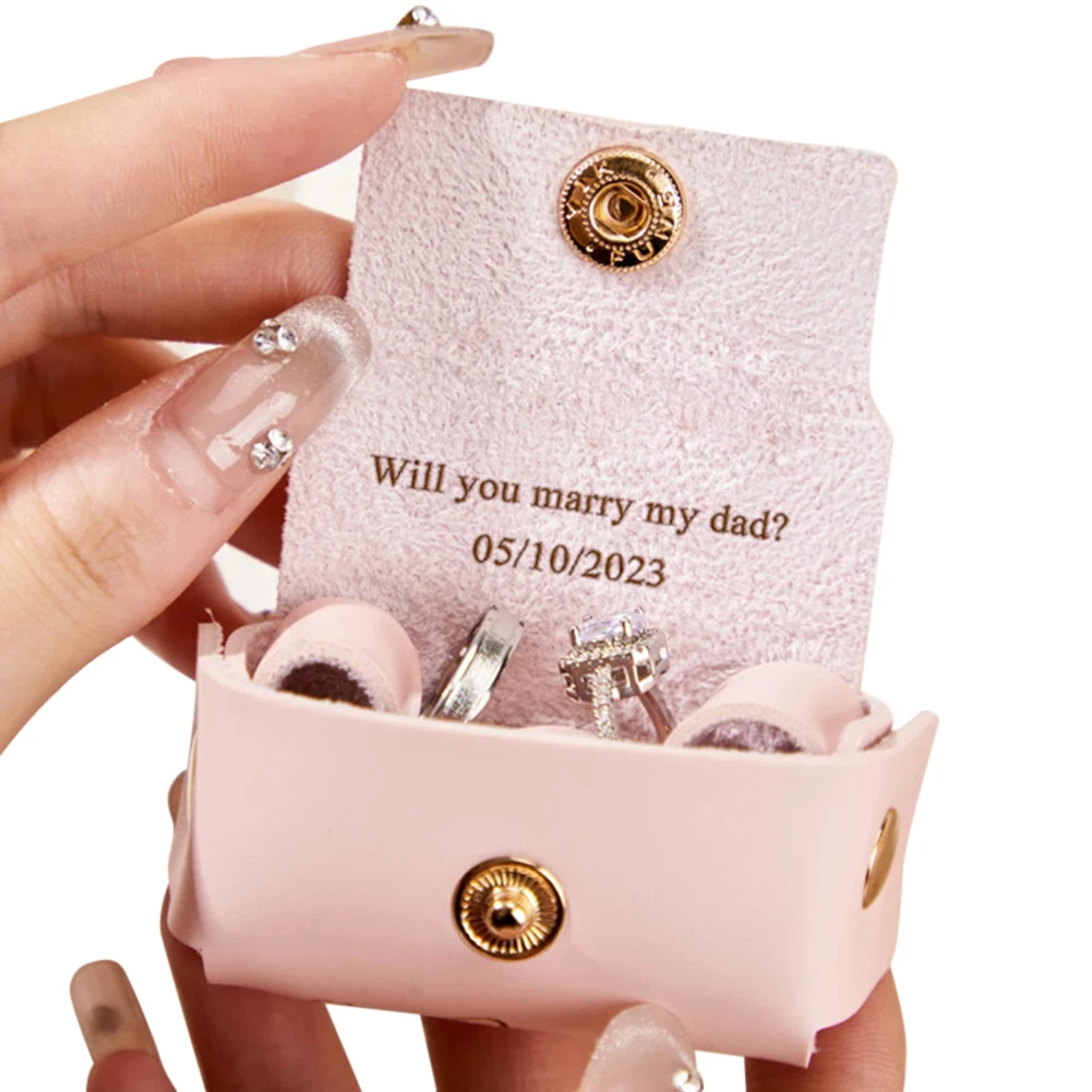 Title 13, Wedding Ring Bearer Pouch For Dog Collar Leathe...