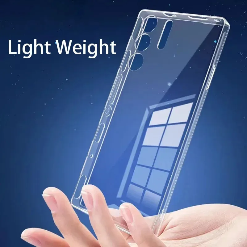 Clear Slim Soft TPU Back Cover Phone Case
