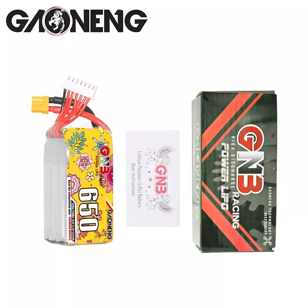 Gaoneng GNB 650mAh 2S 7.6V 3S 11.4V 4S 15.2V 5S 19.0V 6S