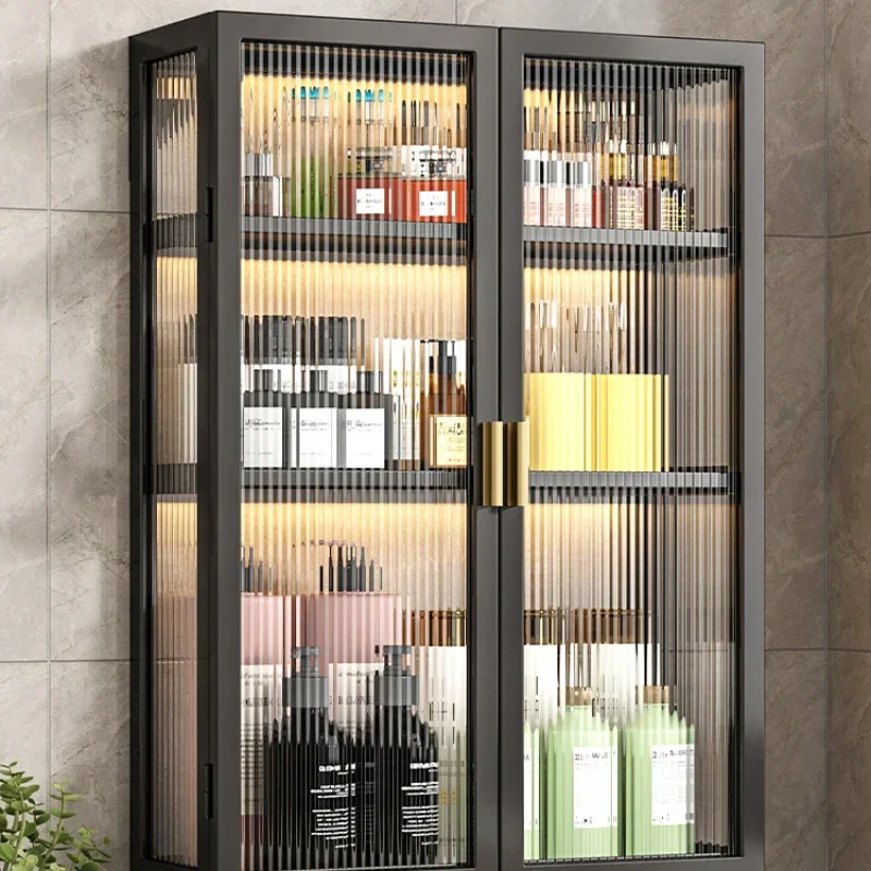 1Storage Cabinet Punch-Free Toilet Top Bathroom Storage Rack Floating Shelf Shower Organizer