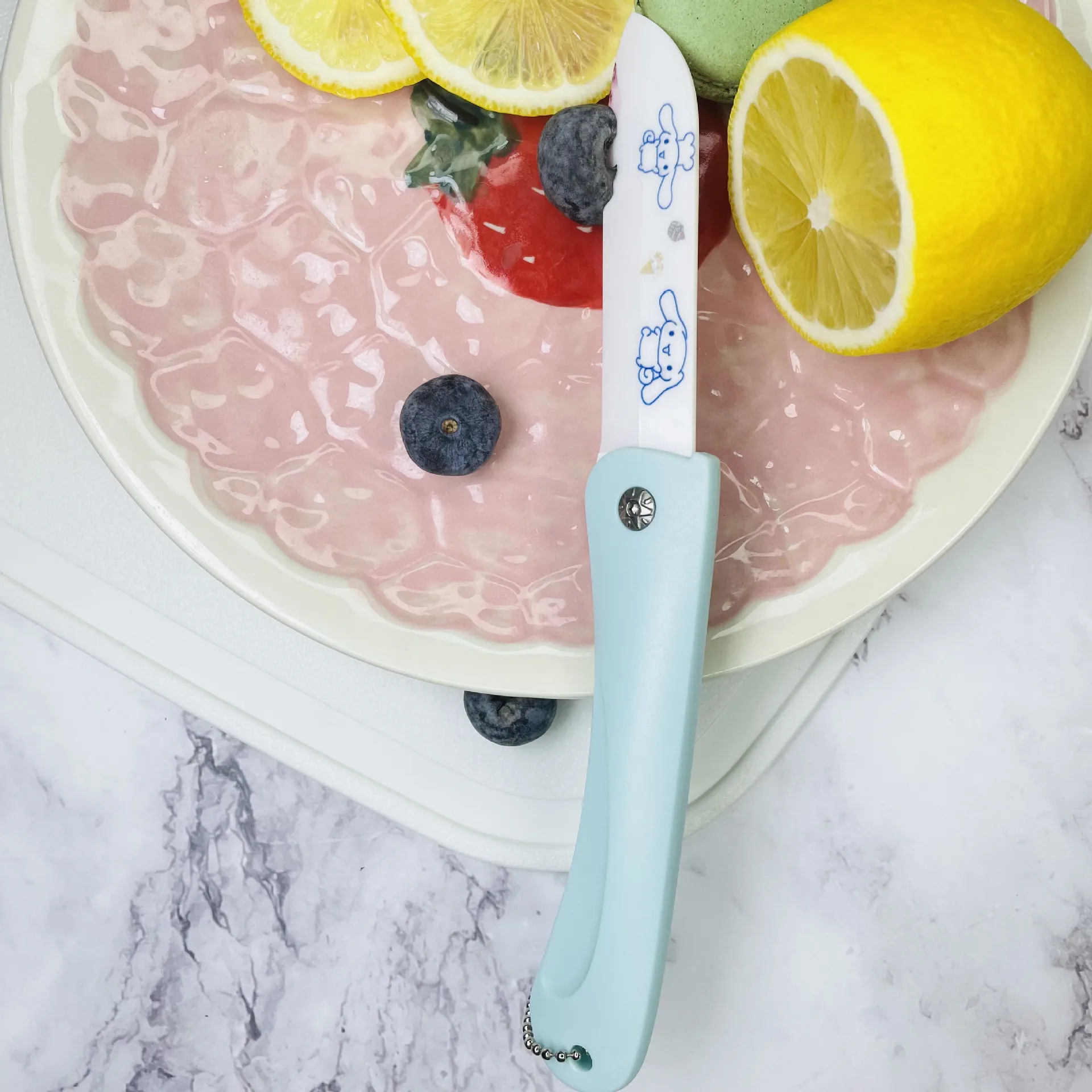 Hello Kitty Sanrio Fruit Knife Kawaii Ceramic Knife Folding Knife