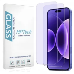 Anti Blue Light Eye Protection Screen Protector, Tempered Glass Film, Easy Install, Bubble - Free (2 - Pack) - Anti Blue Light
