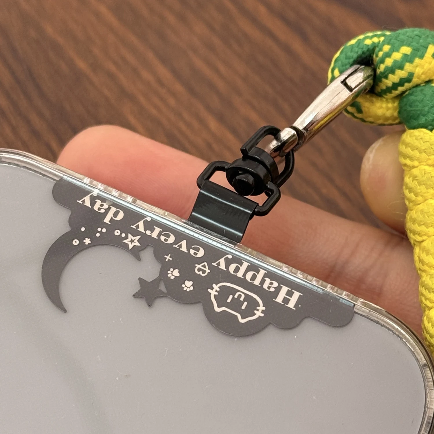 4-1Pcs Phone Lanyard Patch Anti-Lost Replacement Phone Tether Tabs Metal Cute Mobile Phone Lanyard Tether Tabs Patch Clips Ins