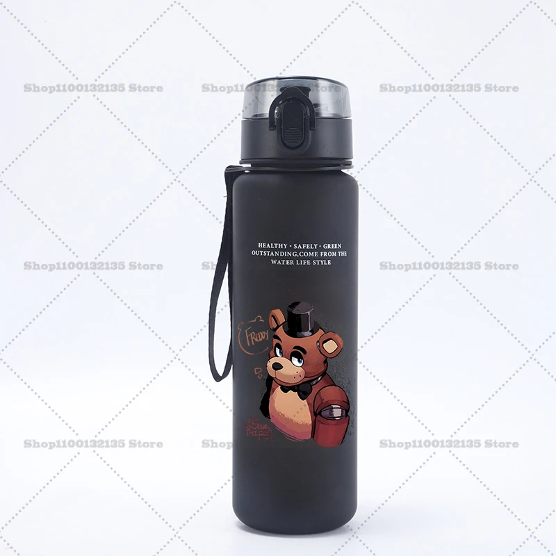 Five Nights At Freddy's Motivational Leak-Proof Sports Water Bottle - 650ml Portable & Reusable Cup