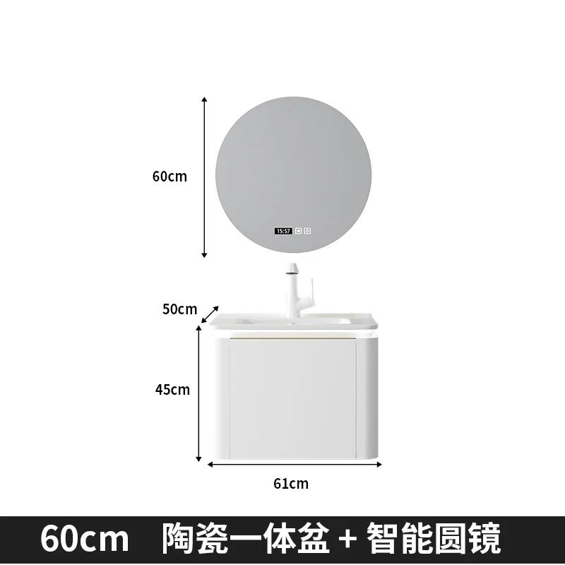 

Ceramic Bathroom Cabinet Combination Set Integrated Basin Wash