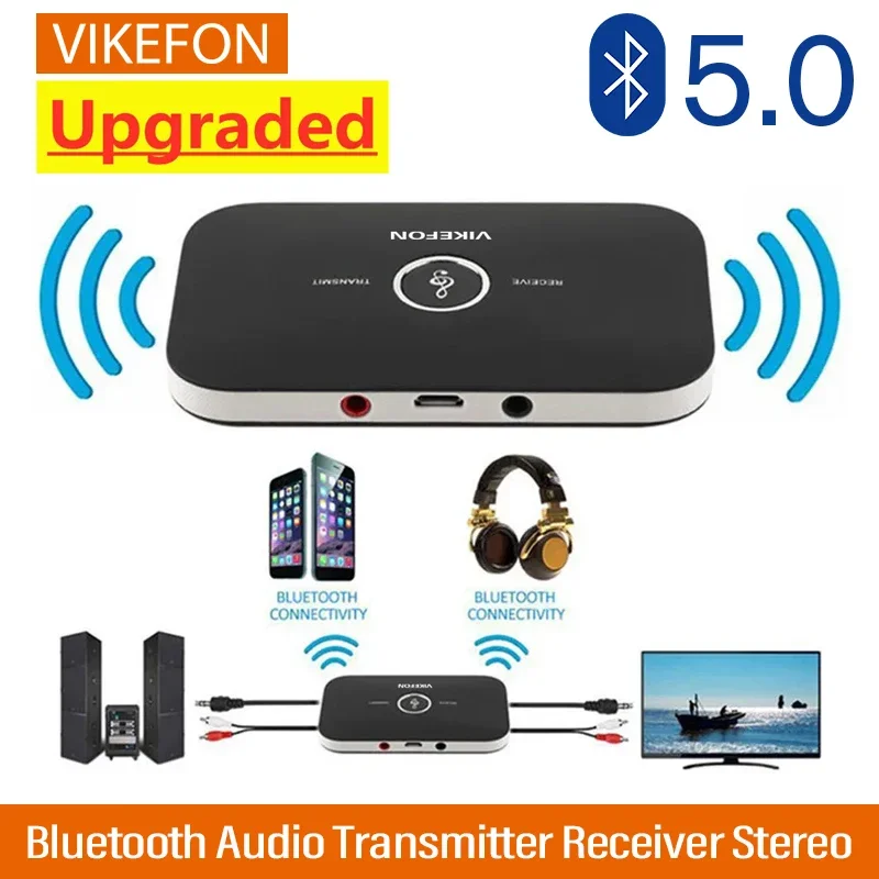 Bluetooth 5.0 Audio Transmitter Receiver 3.5mm AUX Jack RCA Stereo Airplane Wireless Adapter For Car kit Speaker TV PC Headphone bluetooth transceiver adapter bluetooth aux adaptor bluetooth audio receiver bluetooth adapter audio adapter