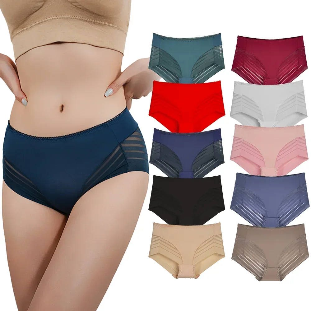 Women Panties Female Underwear Lace Panties Womens Underwear Sexy Womens Hollow Out Underwear Panties Plus Size L-4XL Underpants Lace Stretch Briefs Thin Lingerie Woman Intimates Panty